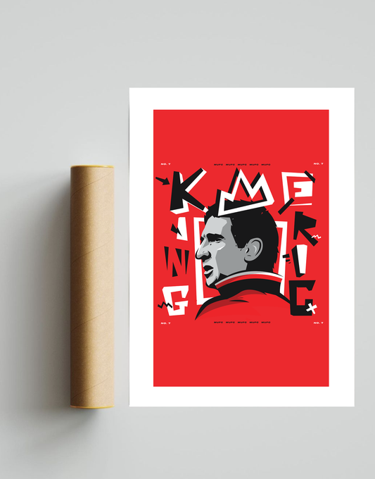 Eric Cantona MUFC A3 Print