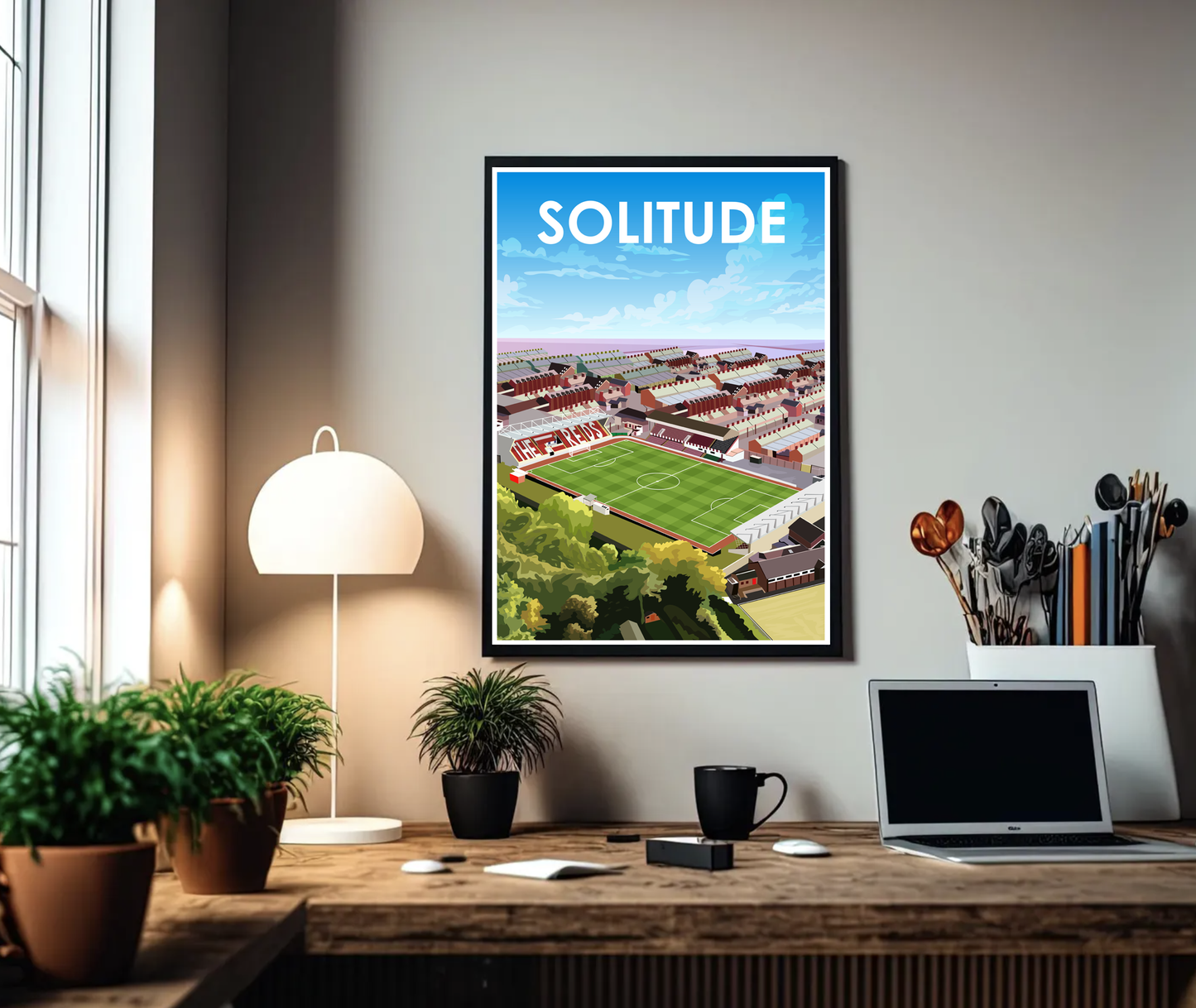 Solitude Stadium A3 Print