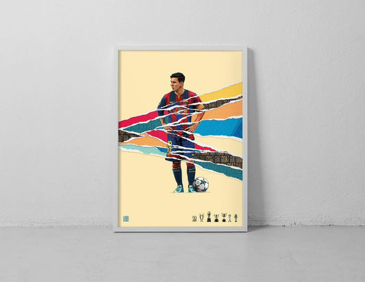 Lionel Messi FCB A3 Print