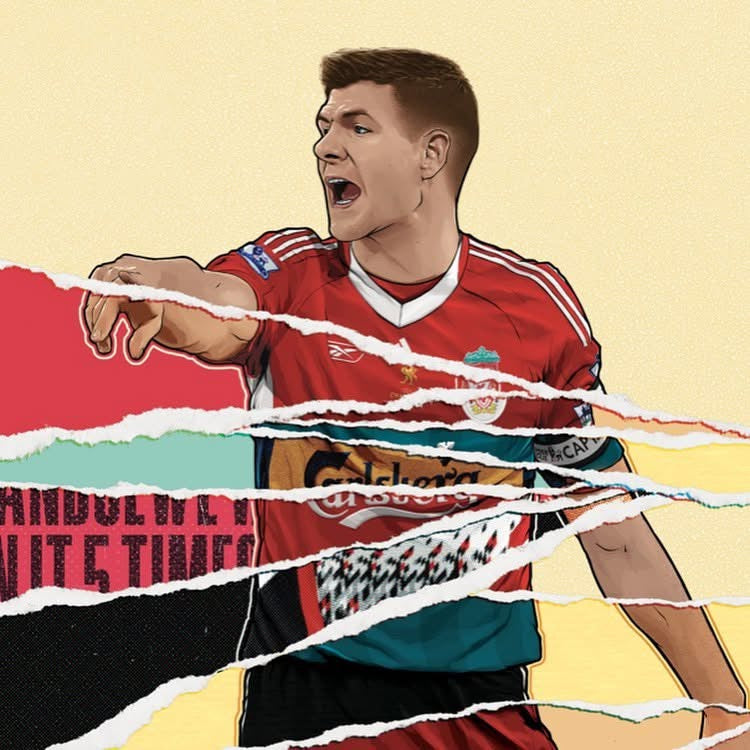 Steven Gerrard LFC A3 Print