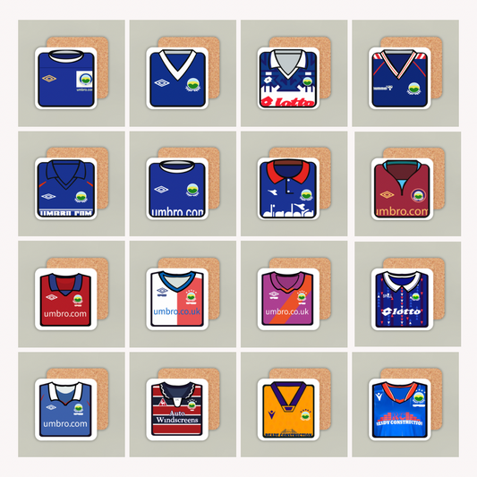 Linfield Coasters - 16 Kit Designs