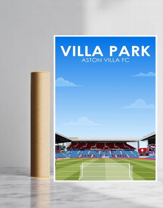 Villa Park Stadium A3 Print