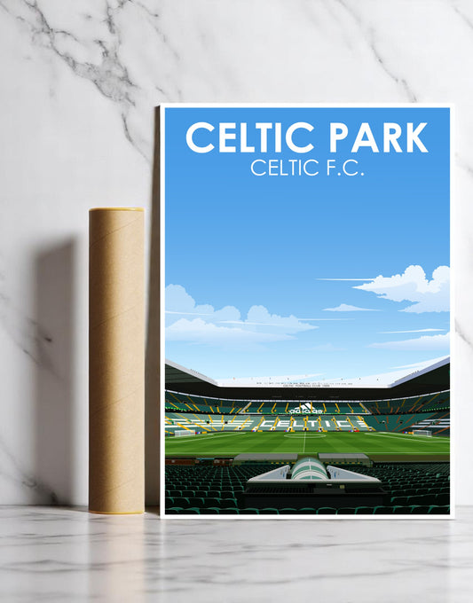 Celtic Park Stadium A3 Print
