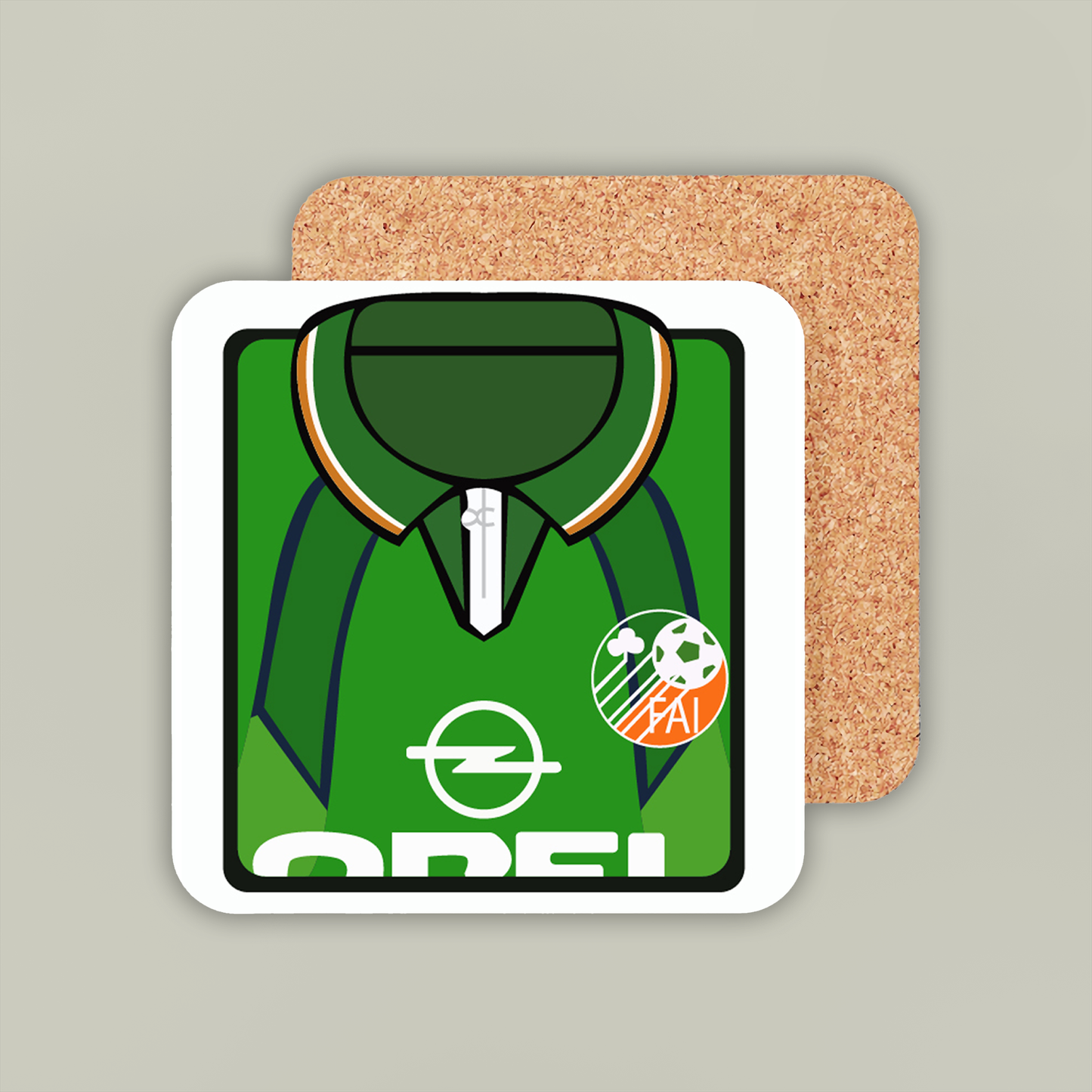 Republic of Ireland Coasters - 9 Kit Designs