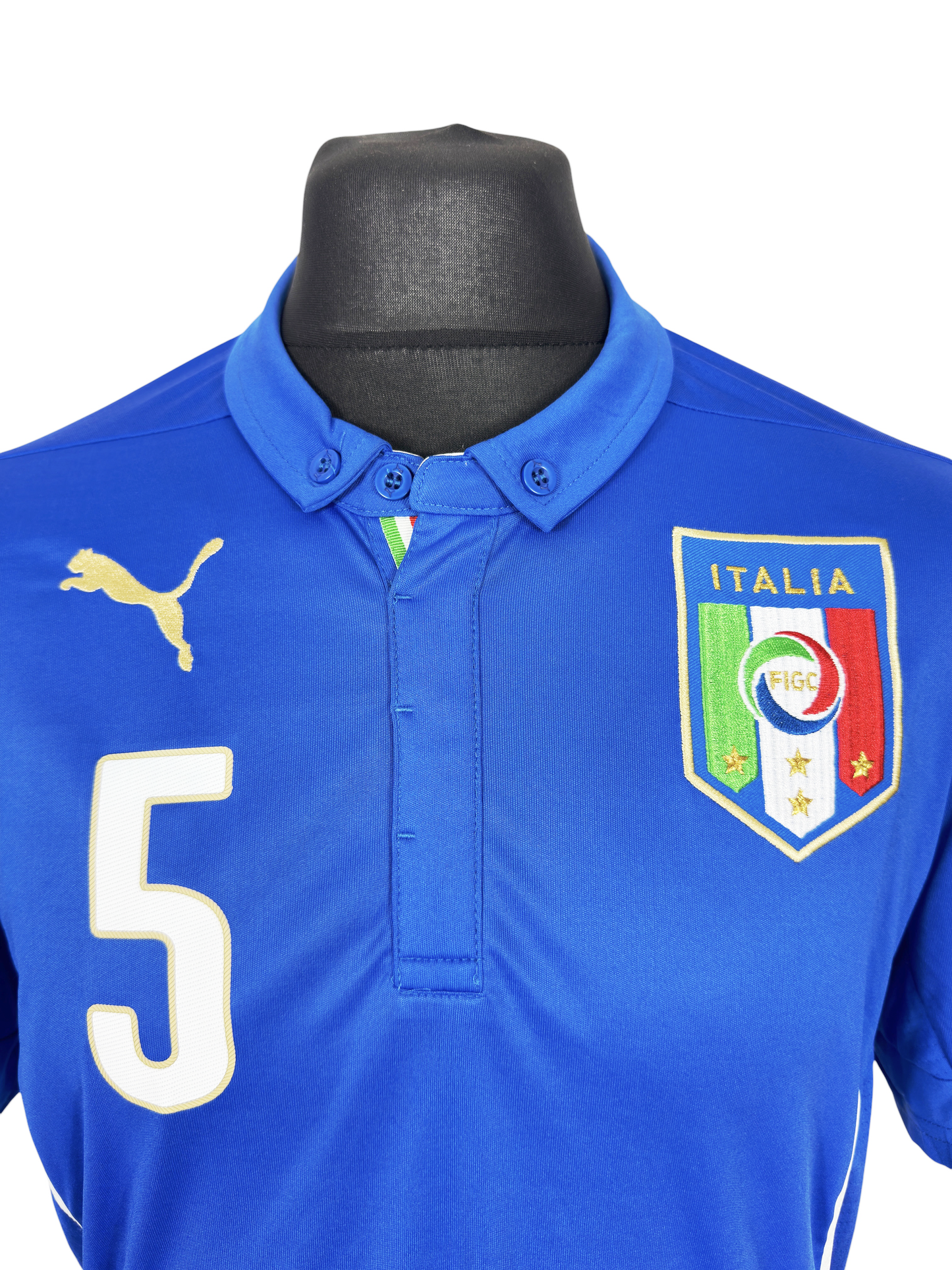 2014 World Cup Italy Home - Size L - Thiago Motta 5