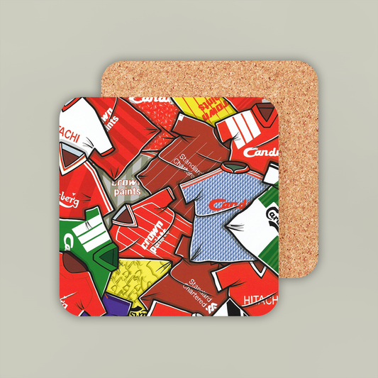 Liverpool Shirt Collage Coaster