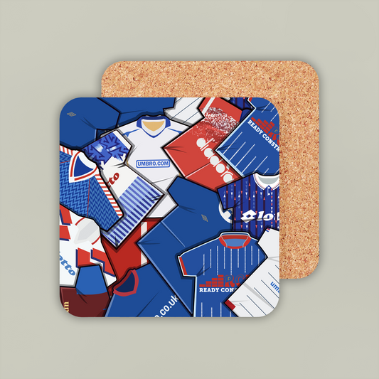 Linfield Shirt Collage Coaster