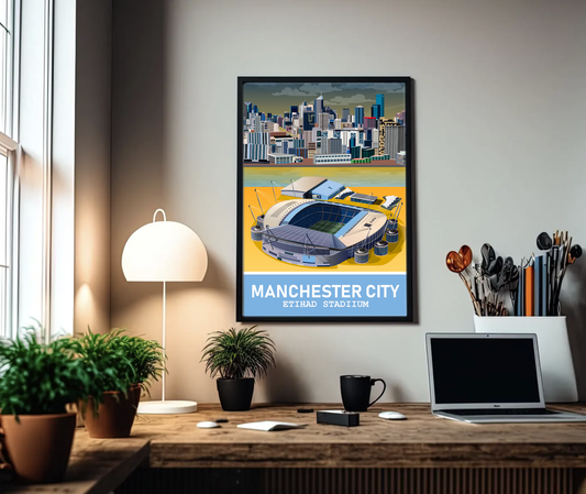 Etihad Stadium x Manchester A3 Print