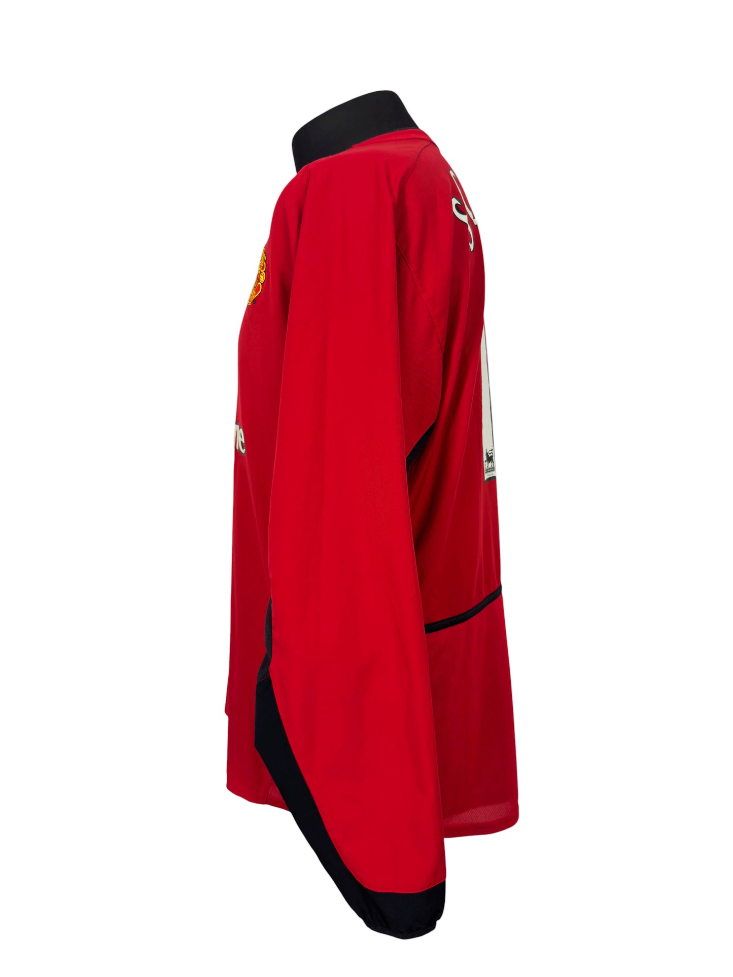 2002-04 Manchester United L/S Home - Size XL - Scholes 18