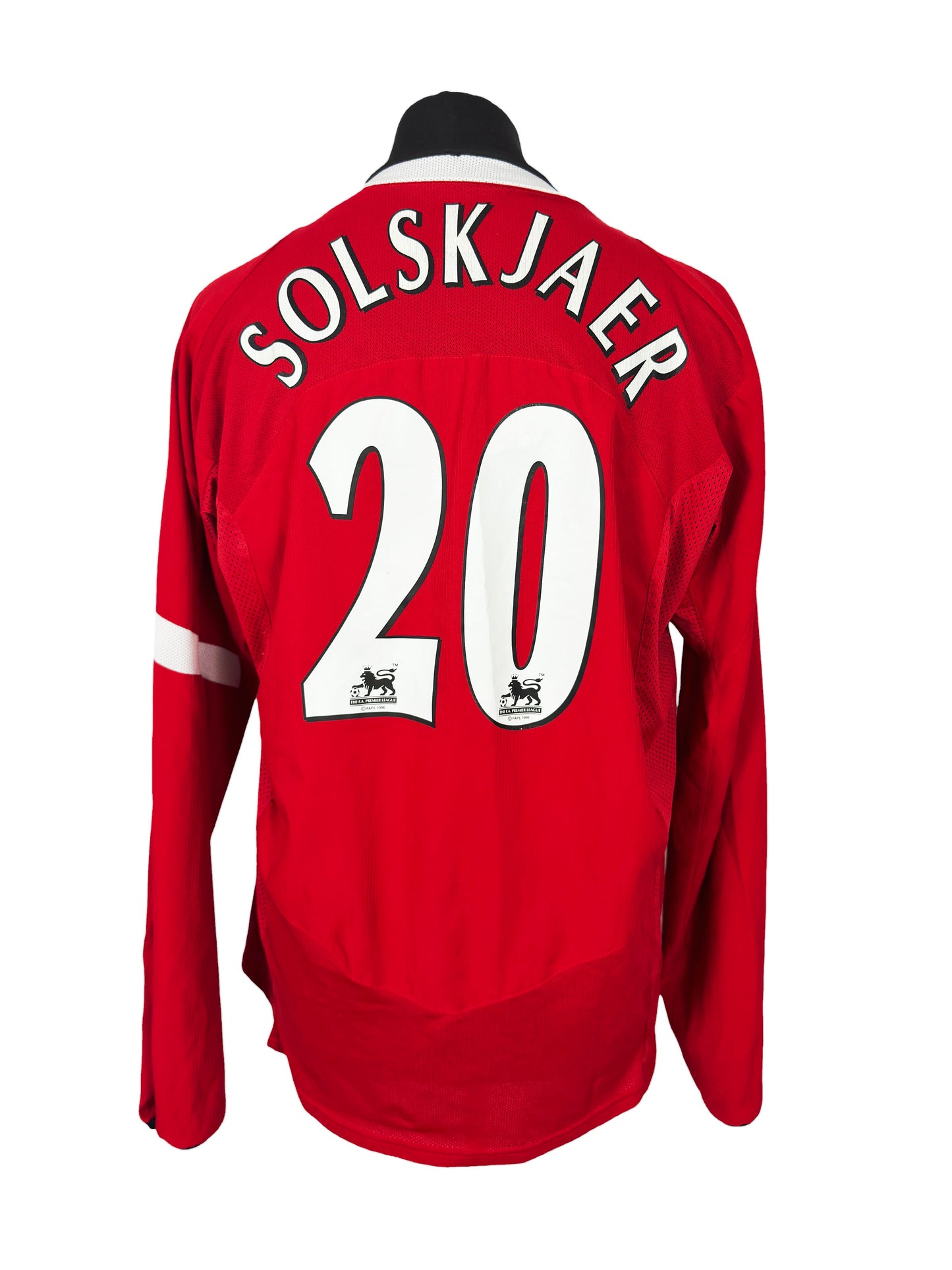 2004-06 Manchester United L/S Home - Size XL (L Fit) - Solskjaer 20