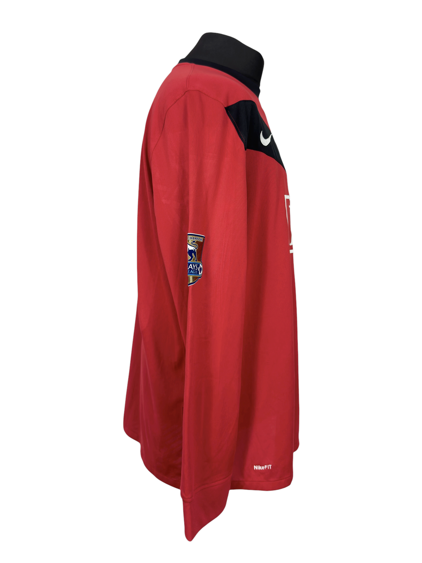 2009-10 Manchester United L/S Home - Size XL (L Fit) - Vidic 15