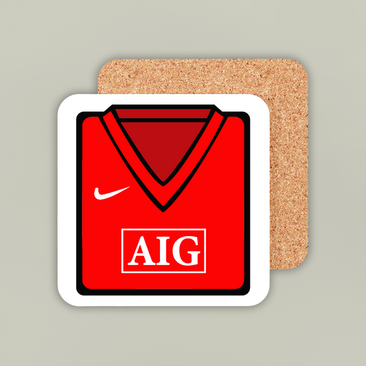 Manchester United 2007-09 Home Coaster