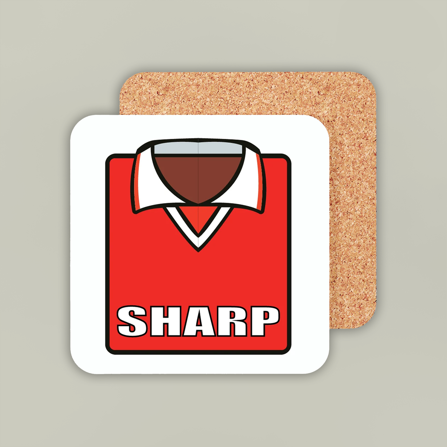 Manchester United 1998-01 CL Home Coaster