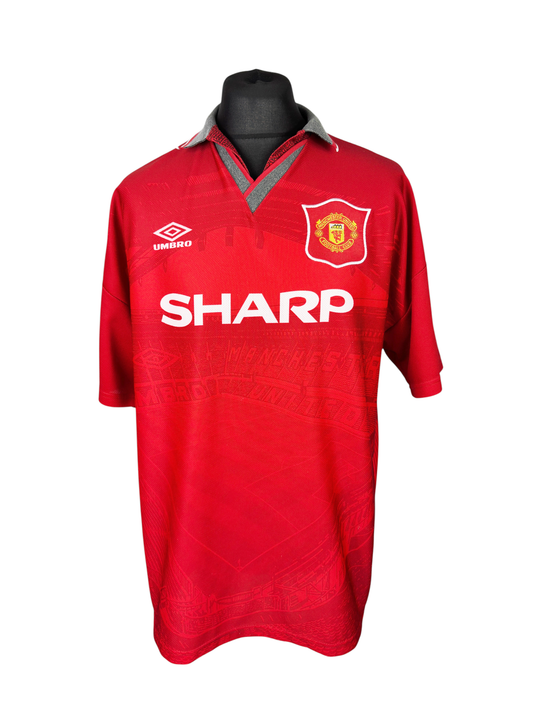 Manchester United 1995-96 Home - Size XL - Scholes 22