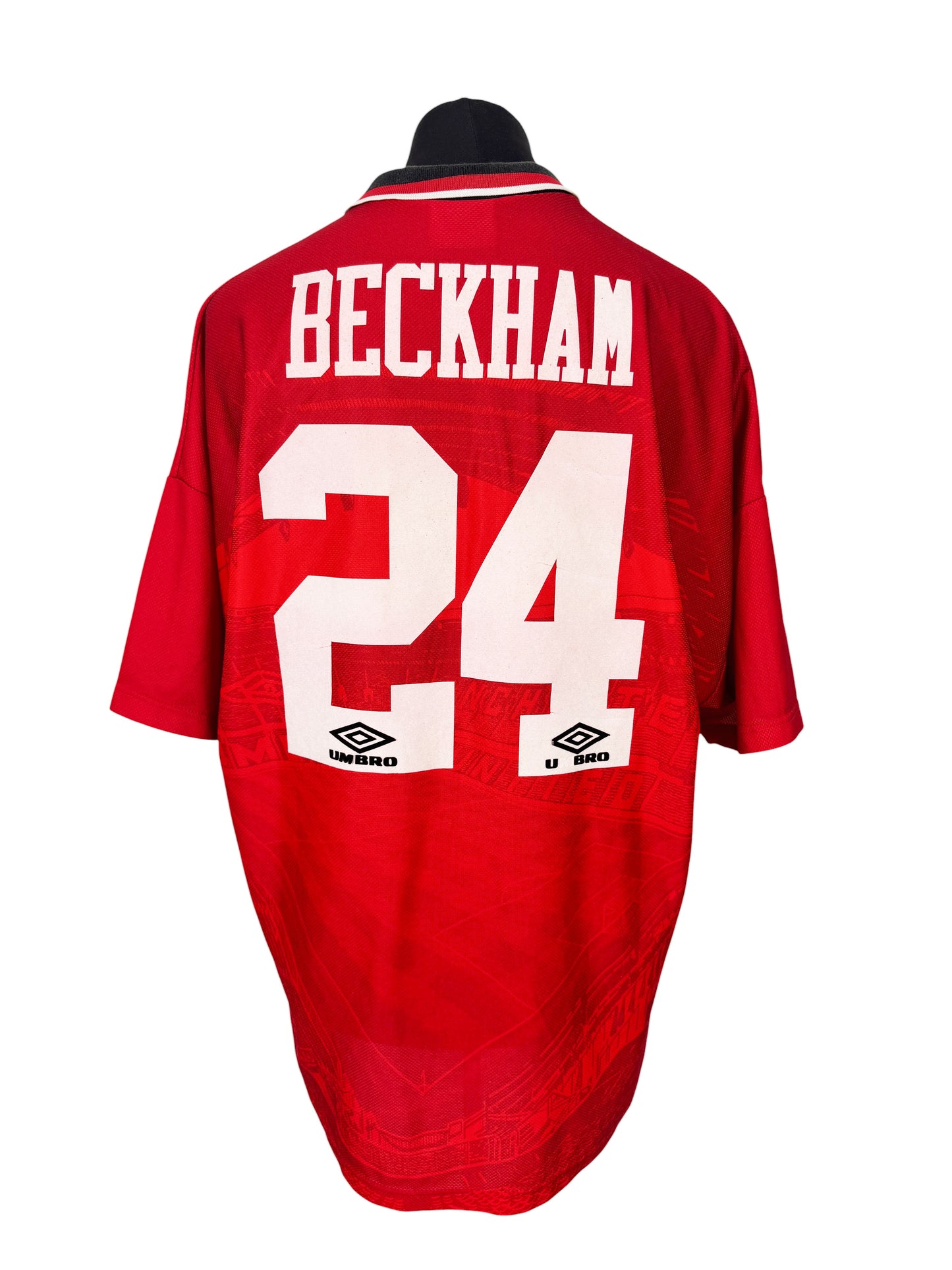 1995-96 Manchester United FA Cup Home - Size XXL - Beckham 24