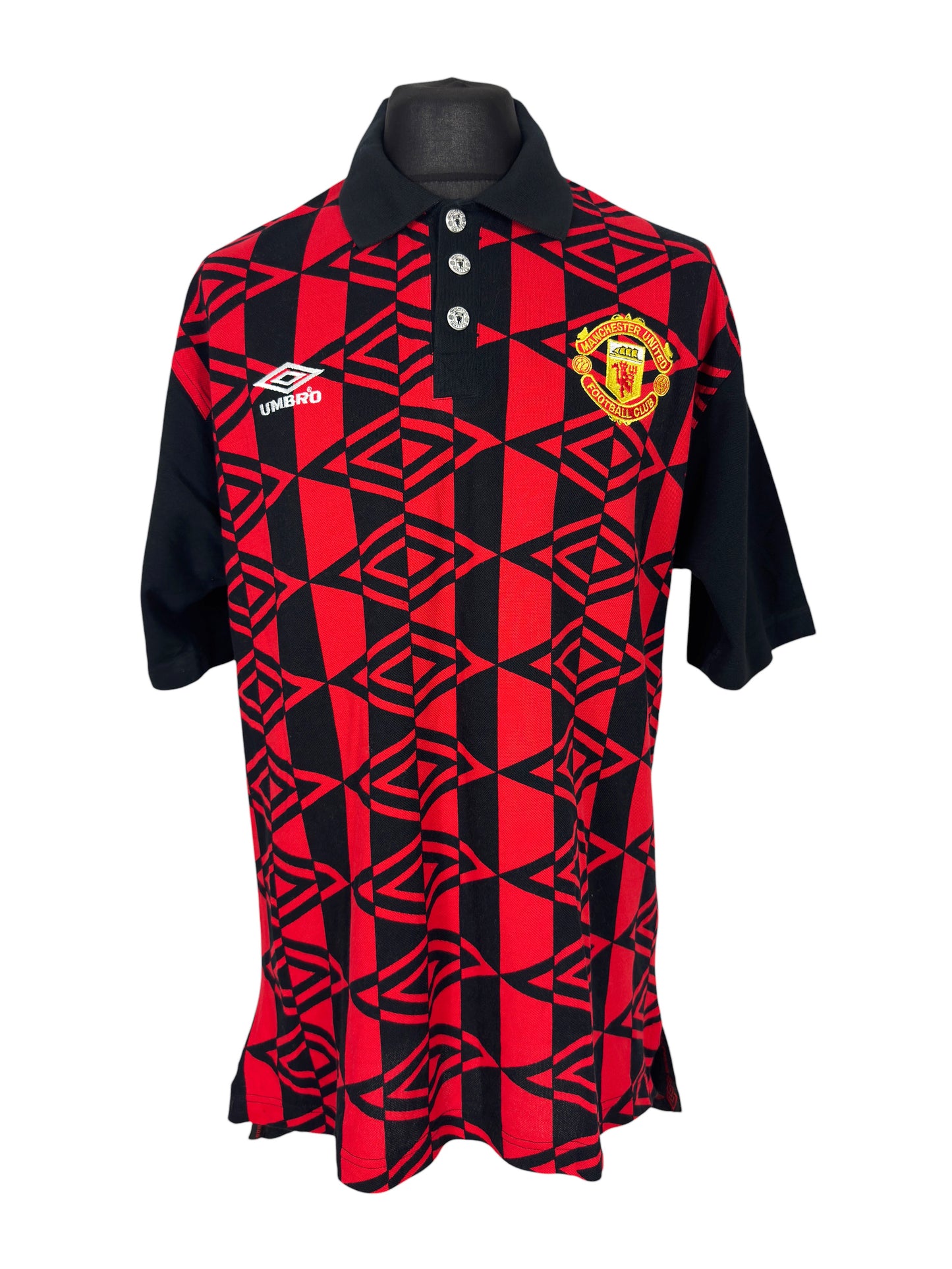 1996-97 Manchester United Polo - Size XL (L Fit)