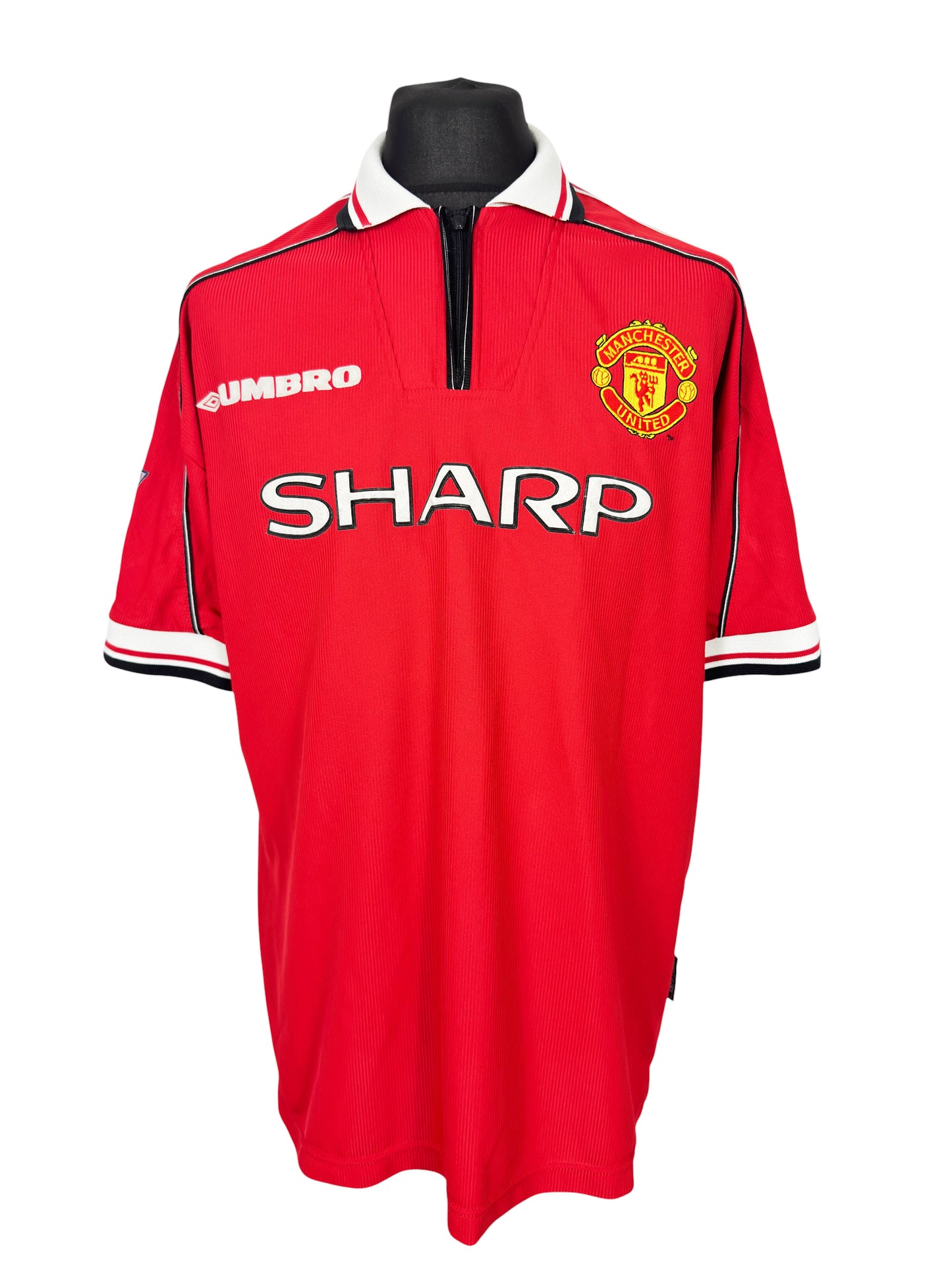 1998-00 Manchester United Home - Size XL (L Fit) - Scholes 18