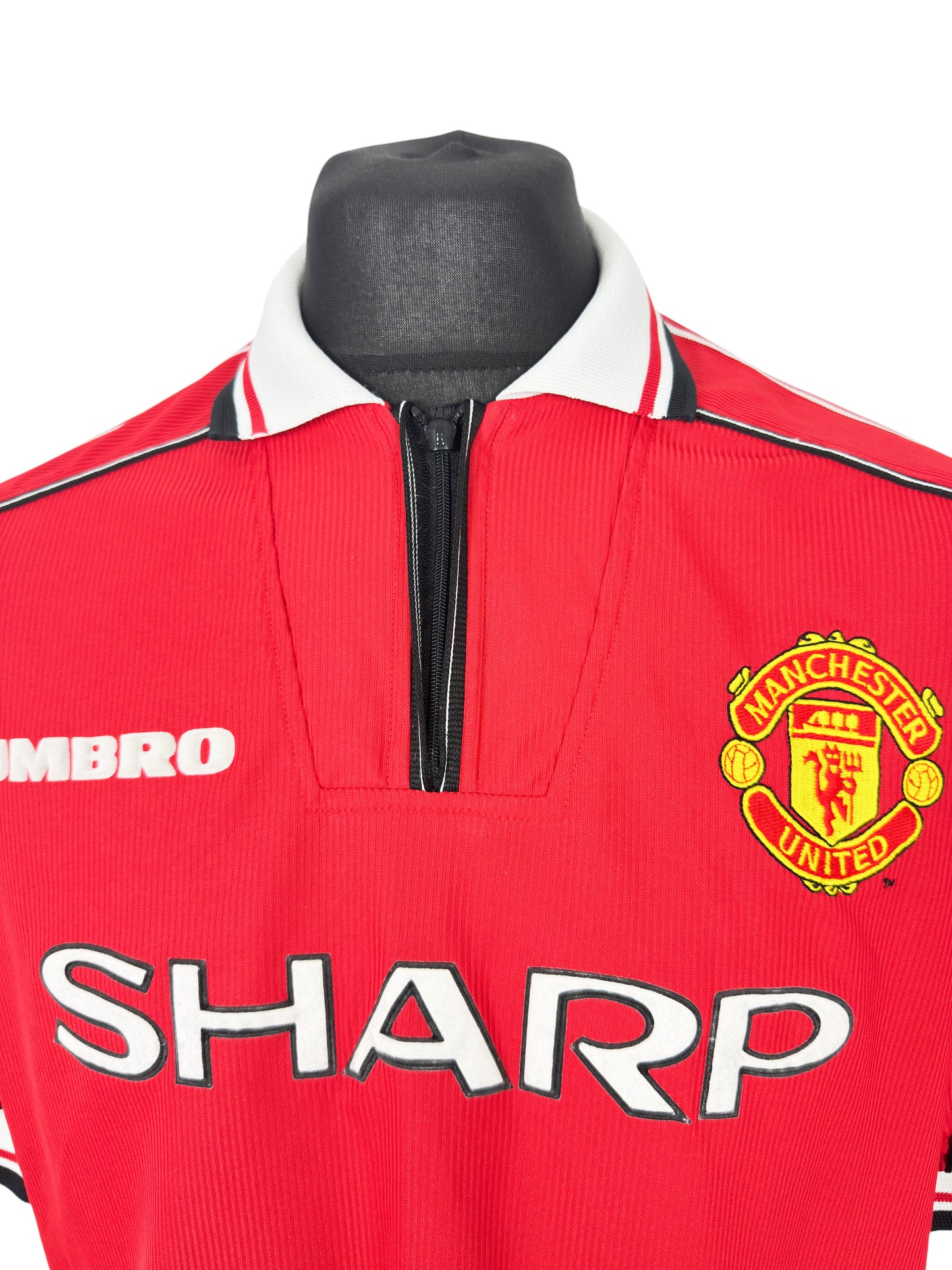 1998-00 Manchester United Home - Size XL (L Fit) - Scholes 18