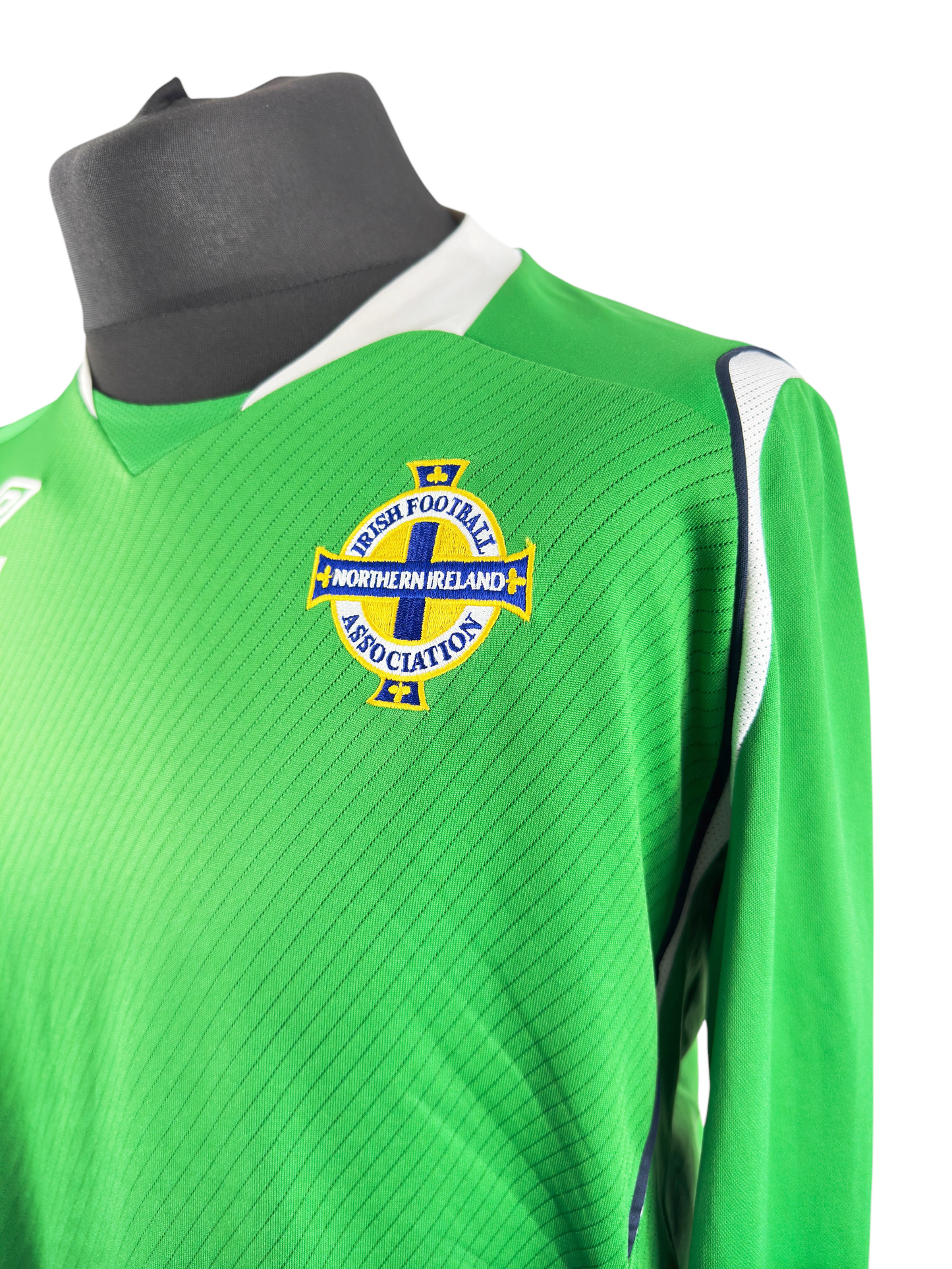 Northern Ireland 2008-09 L/S Home - Size L - Clingan #6