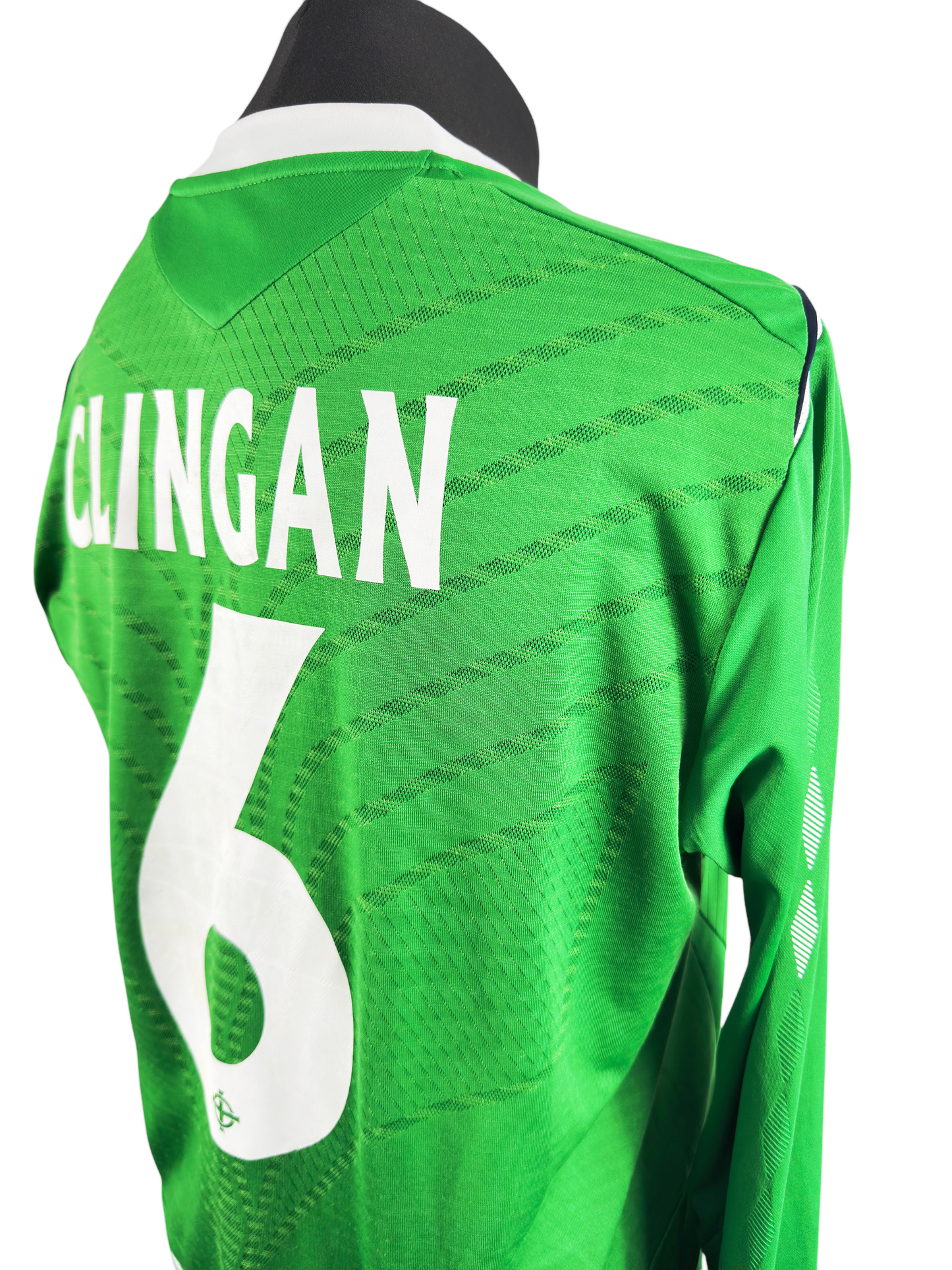 Northern Ireland 2008-09 L/S Home - Size L - Clingan #6