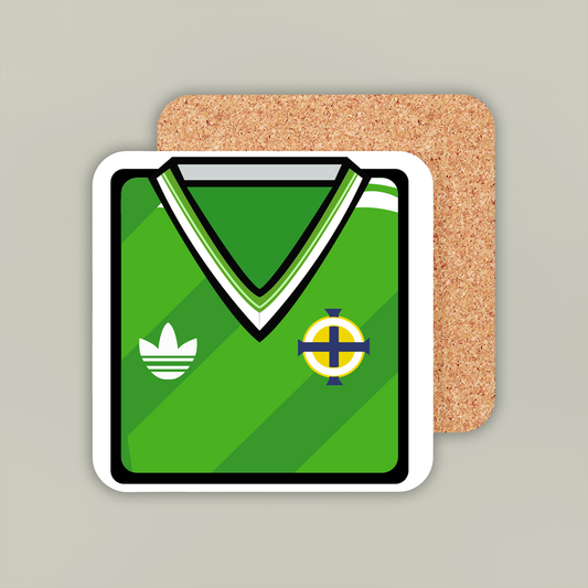 Northern Ireland 1986-88 Home Coaster