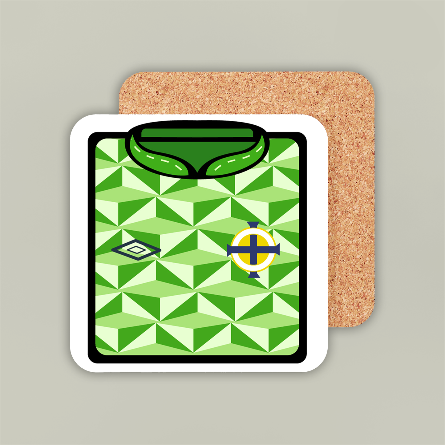 Northern Ireland 1990-92 Home Coaster