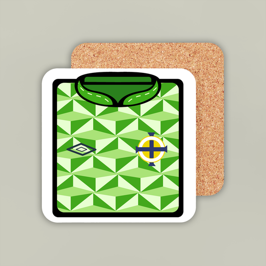 Northern Ireland 1990-92 Home Coaster