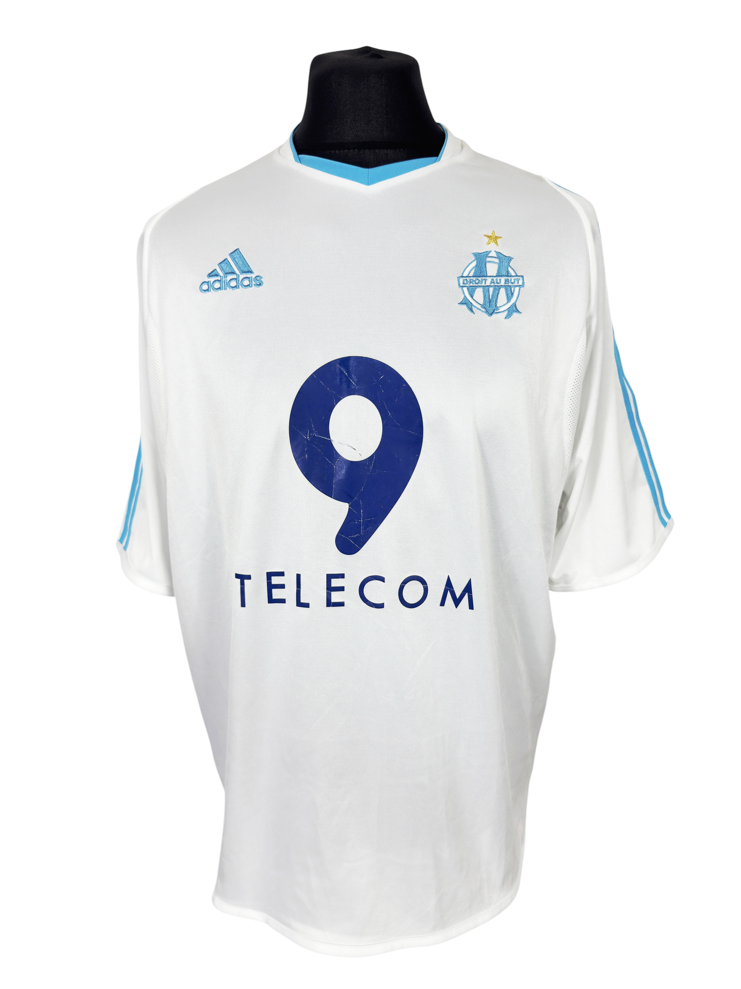 2003-04 Olympique Marseille Home - Size L - Drogba 11