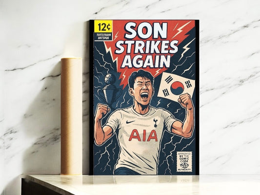 Son Heung-min Comic Book A3 Print