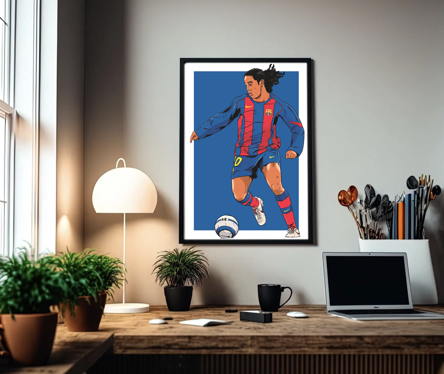 Ronaldinho Barcelona A3 Print