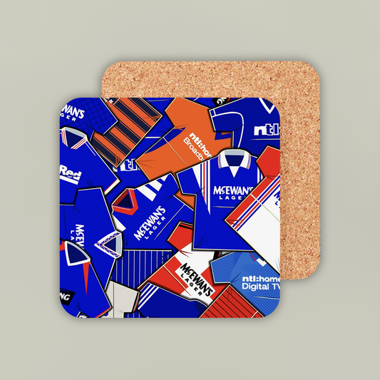 Rangers Shirt Collage Coaster