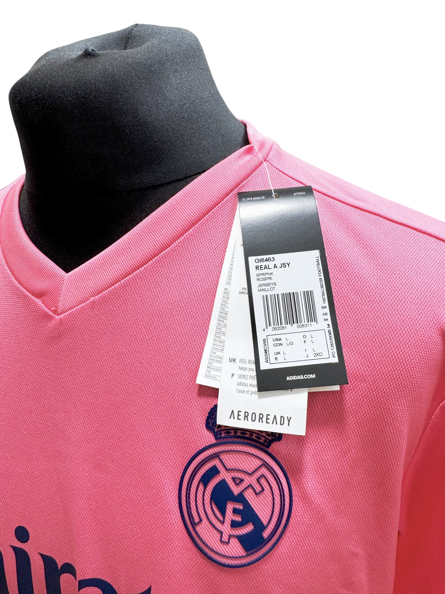 2020-21 Real Madrid Away - Size L - BNWT