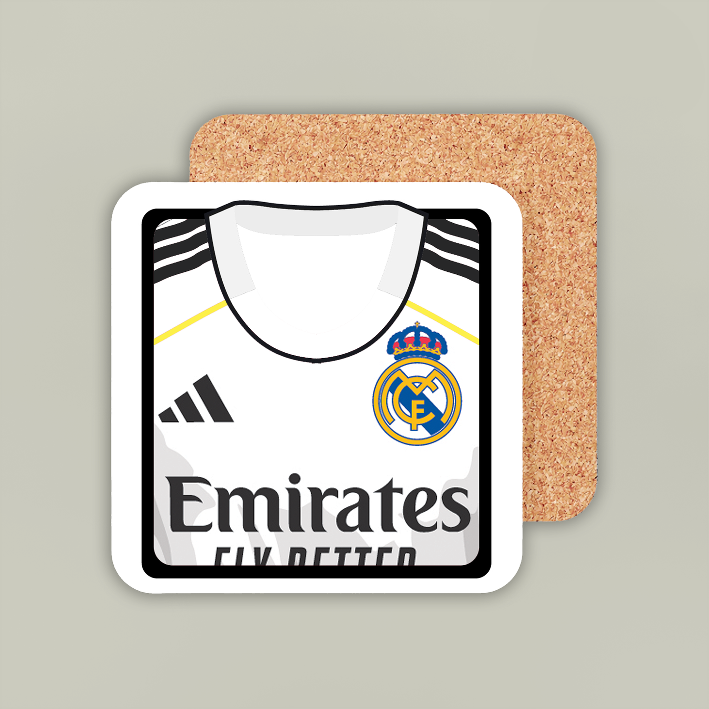 Real Madrid 2025-26 Home Coaster