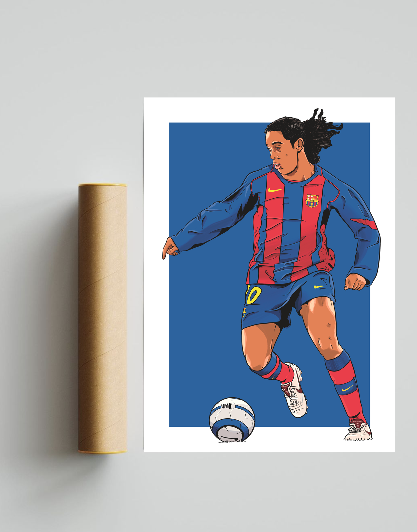 Ronaldinho Barcelona A3 Print