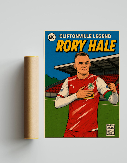 Rory Hale Comic Book Style A3 Print - Limited Edition