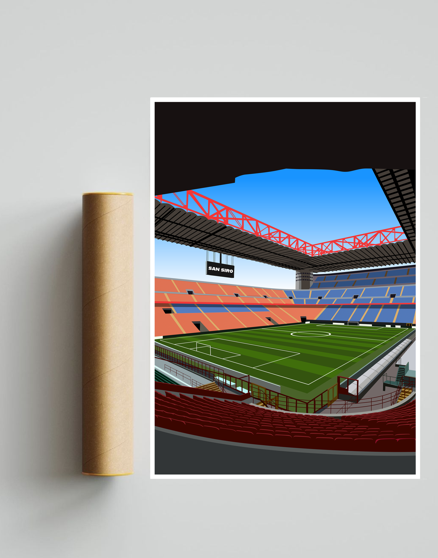 San Siro Stadium A3 Print