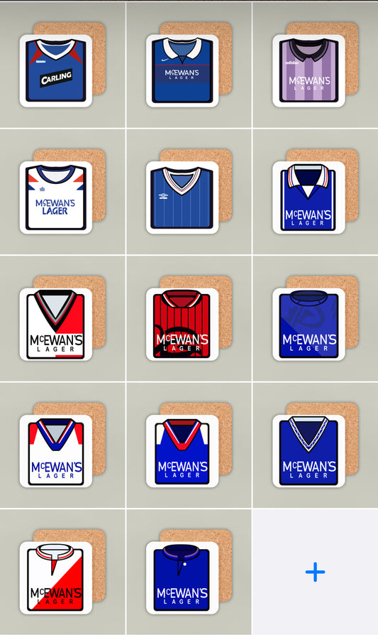 Rangers Coasters - 14 Kit Designs