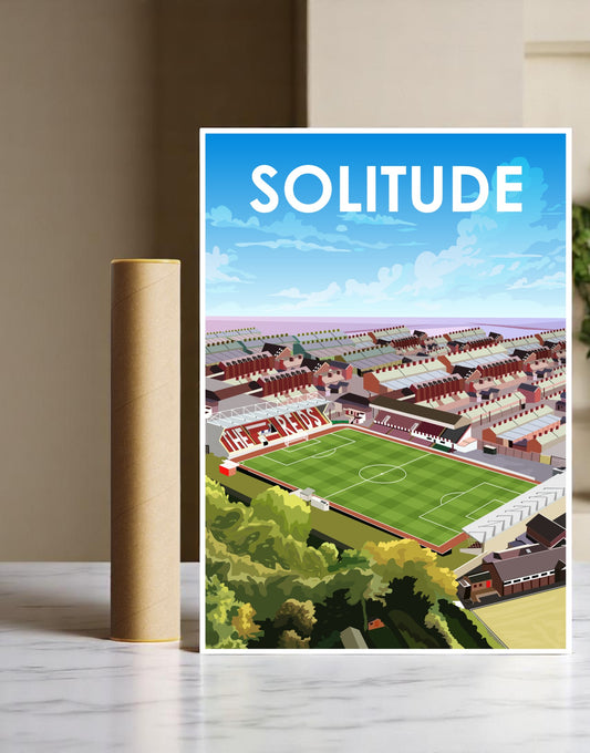 Solitude Stadium A3 Print