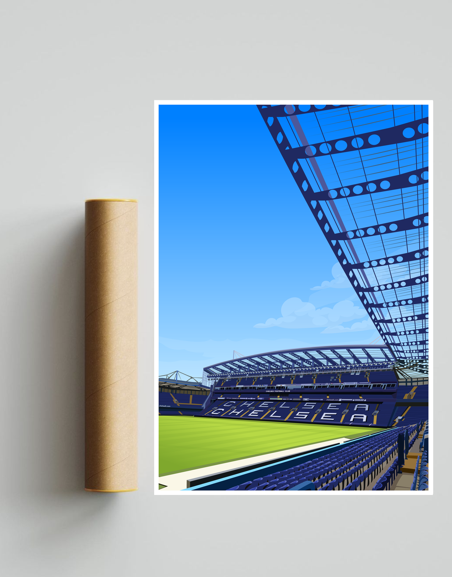 Stamford Bridge Stadium A3 Print