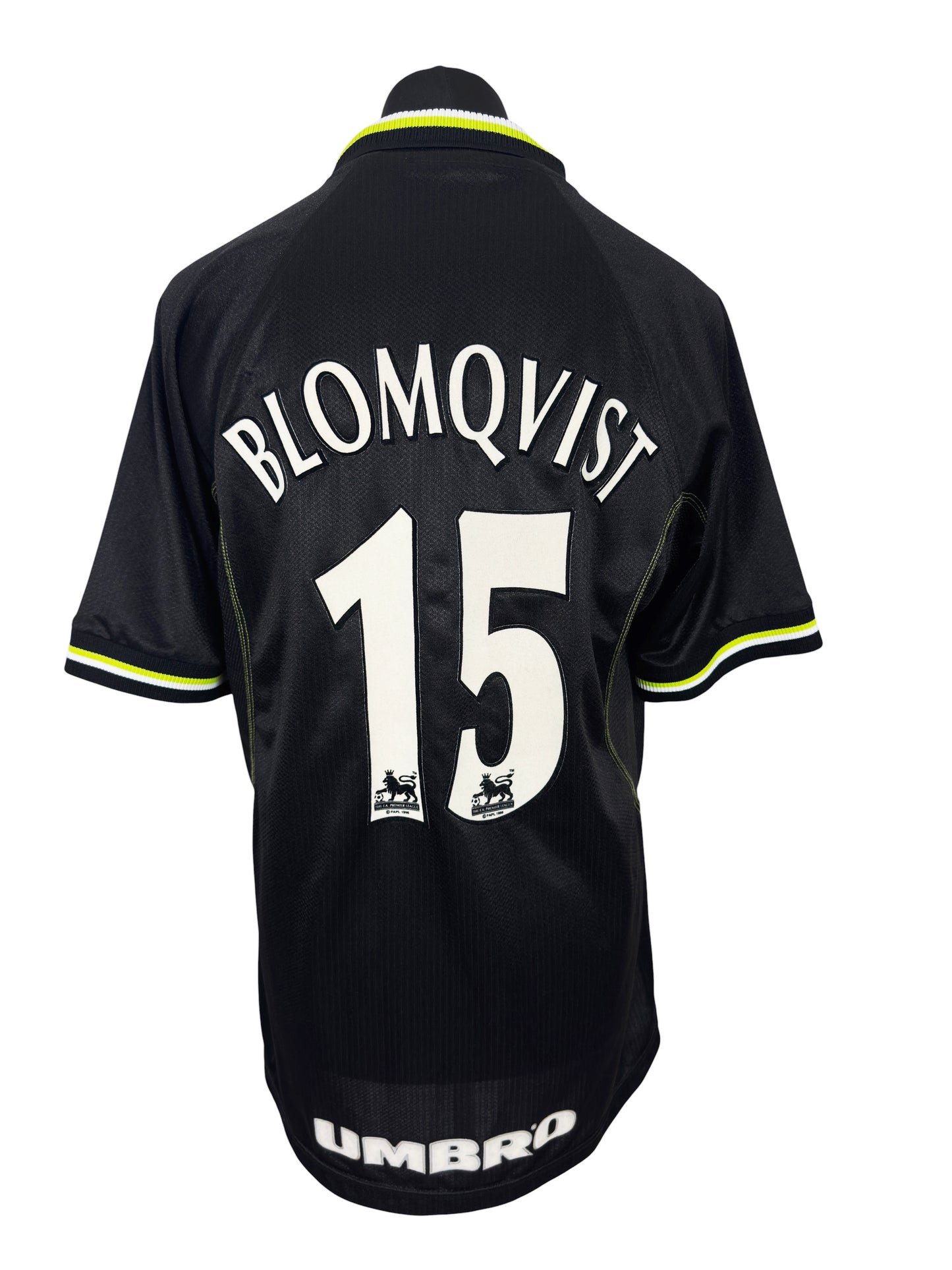 1998-99 Manchester United Third - Size L - Blomqvist 15