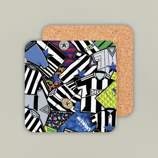Newcastle United Shirt Collage Coaster